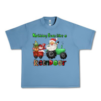 Pebble Blue nothing runs like a reindeer Urban Heavy Tee - CowGirlArtShop