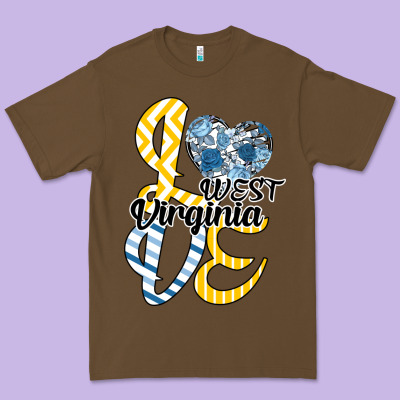 Love West Virginia Premium Tee Designed By Bettercallsaul
