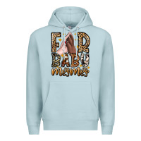 Blue Mist Fur Baby Mama Dog Premium Hoodie - CowhideDigitalArt