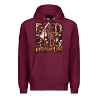 Burgundy Fur Baby Mama Dog Premium Hoodie - CowhideDigitalArt