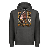 Charcoal Heather Fur Baby Mama Dog Premium Hoodie - CowhideDigitalArt