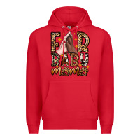 Red Fur Baby Mama Dog Premium Hoodie - CowhideDigitalArt