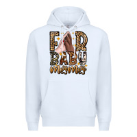 White Fur Baby Mama Dog Premium Hoodie - CowhideDigitalArt