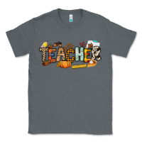 Charcoal Heather Fall Teacher Classic Tee - NancyCooperArtShop