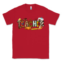 Red Fall Teacher Classic Tee - NancyCooperArtShop