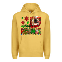 Merry Pawmas Christmas Bulldog Premium Hoodie | Teevron