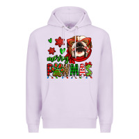 Lilac merry pawmas christmas bulldog Premium Hoodie - Jasminsmagicworld