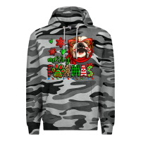 Slate Camo merry pawmas christmas bulldog Premium Hoodie - Jasminsmagicworld