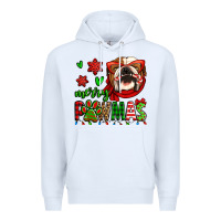 White merry pawmas christmas bulldog Premium Hoodie - Jasminsmagicworld