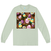 Matcha Easter rabbit eggs Long Sleeve Tee - OliviaCreatesArt