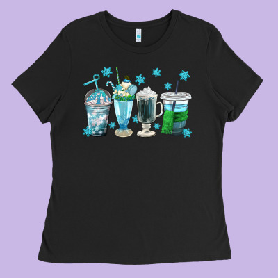 Winter Coffee Cup Ladies Tee Designed By Texasbilliewilder