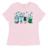 Bubblegum Pink winter coffee cup Ladies Tee - texasbilliewilder