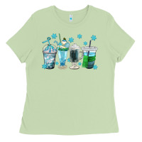 Matcha winter coffee cup Ladies Tee - texasbilliewilder