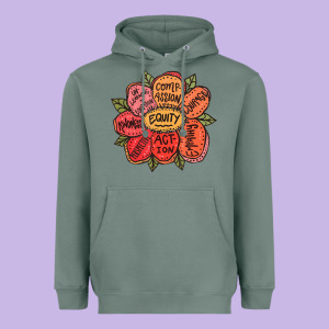 Equality Inclusion Diversity Equity Love Never Fails Teacher Heavyweight Hoodie Designed By Trangstudio