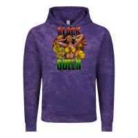Cloud Purple Black queen afro Vintage Hoodie - HowdyJamesFarm