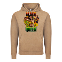 Vintage Coffee Black queen afro Vintage Hoodie - HowdyJamesFarm