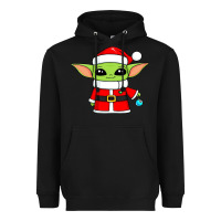 Black baby yoda christmas santa claus Heavyweight Hoodie - trangStudio