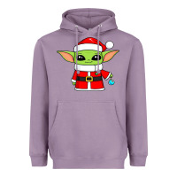 Lavender baby yoda christmas santa claus Heavyweight Hoodie - trangStudio