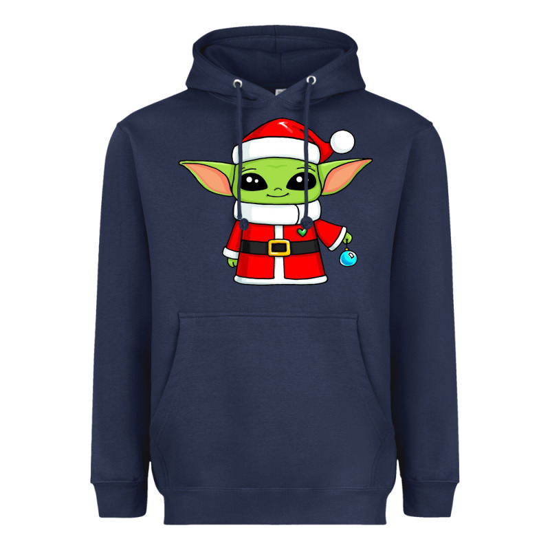 Baby Yoda Christmas Santa Claus Heavyweight Hoodie by trangStudio | Teevron