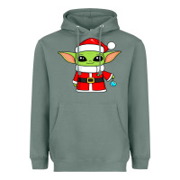 Sage baby yoda christmas santa claus Heavyweight Hoodie - trangStudio