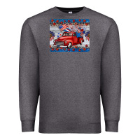 Charcoal Heather american truck 4th of july mousepad Premium Sweatshirt - BarkalooDesign