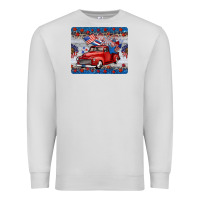 Dove Grey american truck 4th of july mousepad Premium Sweatshirt - BarkalooDesign