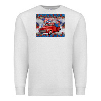 Oatmeal Heather american truck 4th of july mousepad Premium Sweatshirt - BarkalooDesign