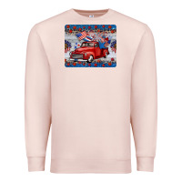 Pale Pink american truck 4th of july mousepad Premium Sweatshirt - BarkalooDesign