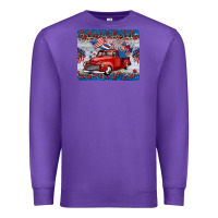 Purple american truck 4th of july mousepad Premium Sweatshirt - BarkalooDesign