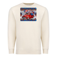 Sandshell american truck 4th of july mousepad Premium Sweatshirt - BarkalooDesign