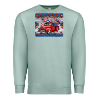 Seafoam american truck 4th of july mousepad Premium Sweatshirt - BarkalooDesign