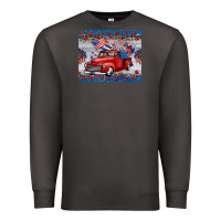 Smoke american truck 4th of july mousepad Premium Sweatshirt - BarkalooDesign