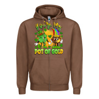 Chestnut you're my pot of gold Zipper Hoodie - Artiststas