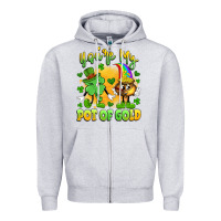 Heather Grey you're my pot of gold Zipper Hoodie - Artiststas