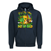Navy you're my pot of gold Zipper Hoodie - Artiststas