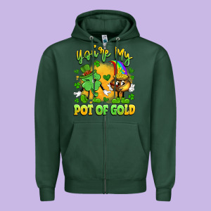 You're My Pot Of Gold Zipper Hoodie Designed By Artiststas