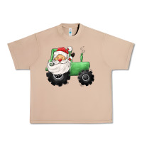 Burro santa tractor Urban Heavy Tee - CowGirlArtShop