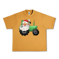 Peanut Butter santa tractor Urban Heavy Tee - CowGirlArtShop