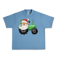 Pebble Blue santa tractor Urban Heavy Tee - CowGirlArtShop