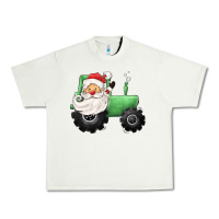 Pistachio santa tractor Urban Heavy Tee - CowGirlArtShop