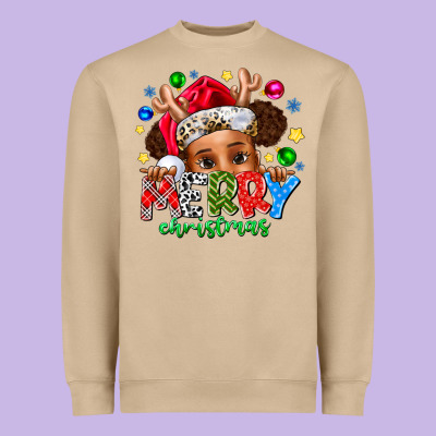 Merry Christmas Heavyweight Sweatshirt Designed By Cowhidedigitalart
