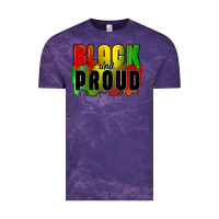 Cloud Purple black and proud Vintage Tee - CowGirlArtShop