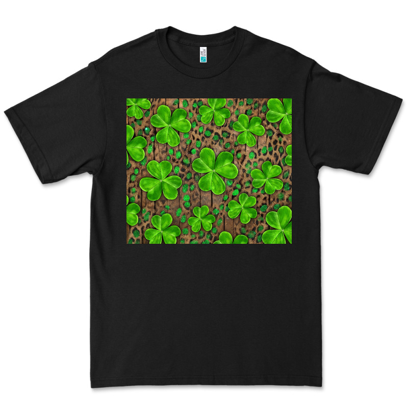 Saint Patricks Day Shamrock And Leopard Premium Tee by RanaPortraitStore | Teevron