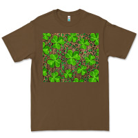 Cacao Saint Patricks Day Shamrock And Leopard Premium Tee - RanaPortraitStore