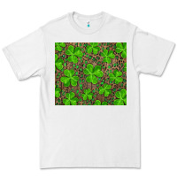 White Saint Patricks Day Shamrock And Leopard Premium Tee - RanaPortraitStore