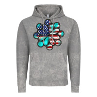 Cloud Rock American flag turquoise gemstone 4th of july Vintage Hoodie - CowGirlArtShop