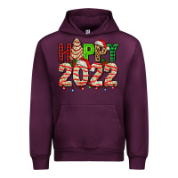Mauve Wine happy 2022 with christmas tree cake Urban Hoodie - AdoDesignShop
