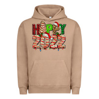 Pigment Burro happy 2022 with christmas tree cake Urban Hoodie - AdoDesignShop