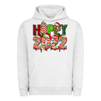 Pigment Lunar Rock happy 2022 with christmas tree cake Urban Hoodie - AdoDesignShop