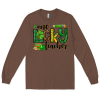 Chestnut St. Patrick's One lucky Teacher Long Sleeve Tee - OliviaCreatesArt